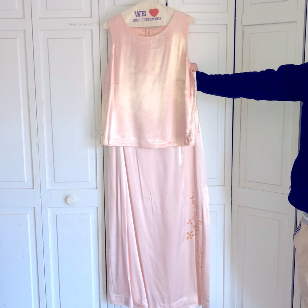 Pink Satin Set